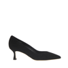 Ninalilou Pump Black Suede Heel 55 Mm In Black