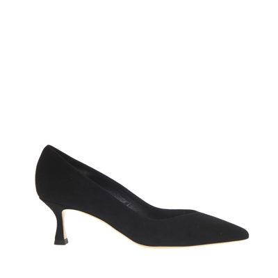 Ninalilou Pump Black Suede Heel 55 Mm