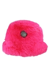 KURT GEIGER KURT GEIGER LONDON FAUX FUR BUCKET HAT