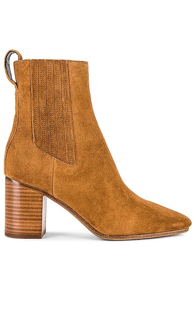 Rag & Bone Astra Suede Square-toe Chelsea Boots In Brown Suede