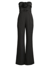 MILLY WOMEN'S SAOIRSE RUCHED CADY FLARED JUMPSUIT