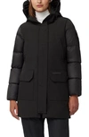 Shop Canada Goose Paradigm Trillium Black Label Mixed Media Water Repellent 750 Fill Power Down Parka In Black - Noir