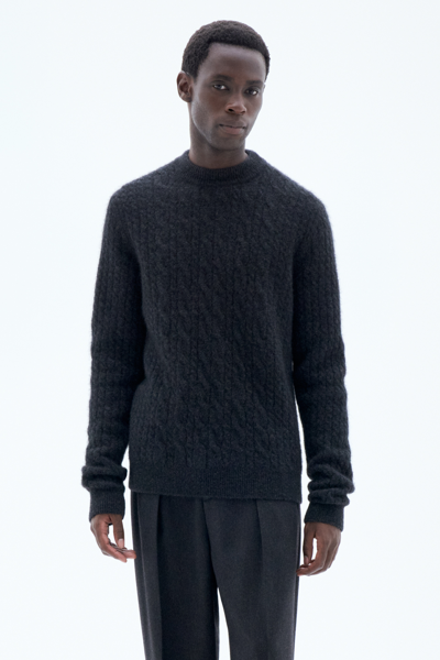 Filippa K Johannes Braid Sweater In Grey