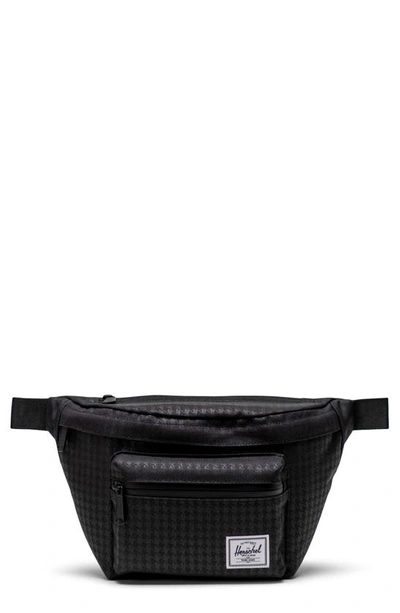 Herschel Supply Co Pop Quiz Belt Bag In Houndstooth Emboss