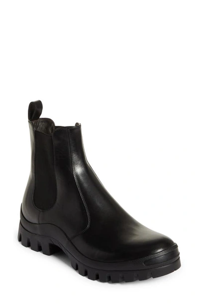 The Row Ankle-length Leather Chelsea Boots In Black