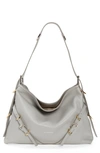 Givenchy Medium Voyou Buckle Shoulder Bag In Tumbled Leather In Multicolor