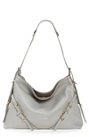 Givenchy Voyou Medium Shoulder Bag In Tumbled Leather In Multicolor