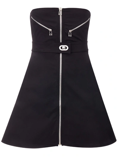 Bottega Veneta Stretch 'bomber' Nylon Dress In Black