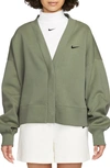 Nike Women's  Sportswear Phoenix Fleece Over-oversized Cardigan In Green