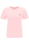 Maison Kitsuné Woman T-shirt Pink Size Xs Cotton In Multi