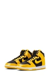 Nike Yellow & Black Dunk High Sneakers In Black/ Varsity Maize/ White