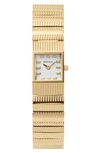 BREDA GROOVE SQUARE BRACELET WATCH, 16MM