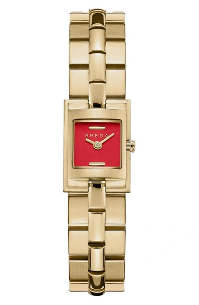 BREDA RELIC SQUARE BRACELET WATCH, 16MM