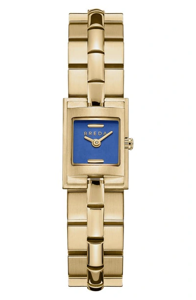 Breda Women's 18k Gold-plated Relic Bracelet Watch In Blue/gold