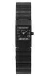 Breda Groove Metal Bracelet Watch In Black