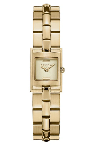 Breda Relic Square Bracelet Watch, 16mm In Gold