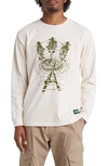 AFIELD OUT STONE LONG SLEEVE GRAPHIC T-SHIRT