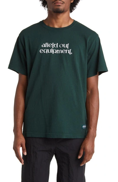Afield Out Equipment Graphic T-shirt In Forest Green