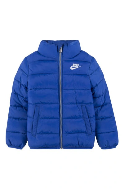 Nike Kids' Solid Puffer Jacket Toddler Jacket In Blue