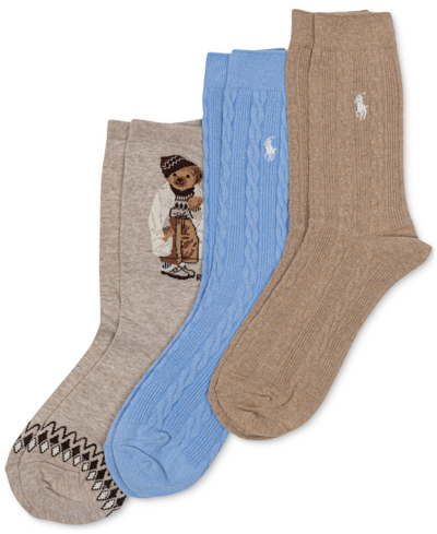 Polo Ralph Lauren Winter Bear Gift Set 3-pack, Women's At Urban Outfitters In Multicolor