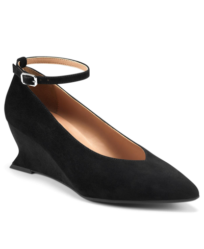 Aerosoles Women's Isolda Pump In Black Suede