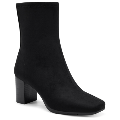 Aerosoles Women's Miley Mid-calf Boots In Black Faux Suede