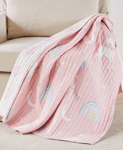 Levtex Melody Reversible Quilted Throw, 50" X 60" In Pink