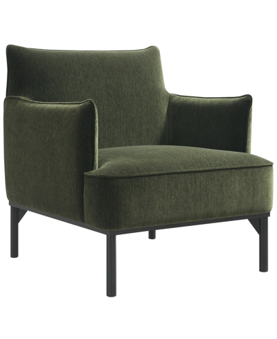 Abbyson Living Gatsby 30" Fabric Accent Chair In Green