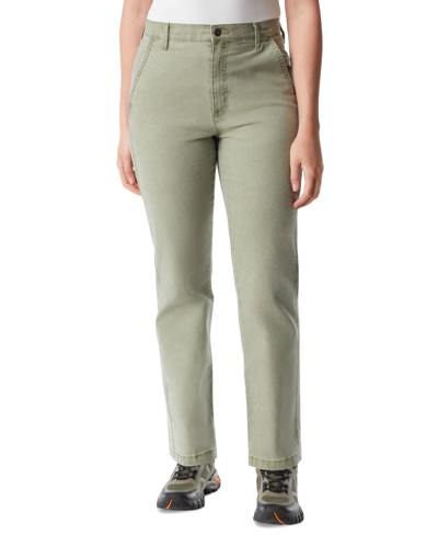 Bass Outdoor Women's High-rise Slim-fit Ankle Pants In Deep Lichen Green