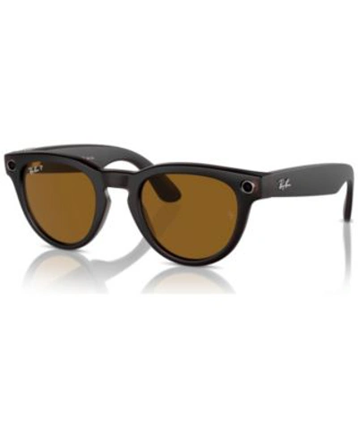 Ray Ban Ray-ban | Meta Headliner Electronics Rebel Black Frame Brown Lenses Polarized 50-23