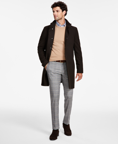 CALVIN KLEIN MEN'S MAYDEN SLIM-FIT WOOL BLEND OVERCOAT