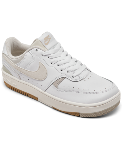 Nike Women's Gamma Force Casual Sneakers From Finish Line In White/phantom/light Bone/sanddrift/gum