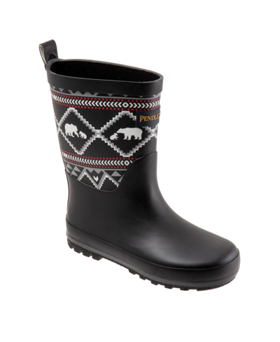 Pendleton Kids Boys Lost Trail Mid Boots In Black