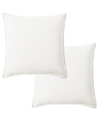 LEVTEX HOME WASHED LINEN 2-PACK DECORATIVE PILLOW COVERS, 20" X 20"