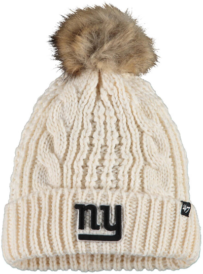 47 Brand '47 Women's New York Giants Meeko Cuffed Knit Hat In Cream