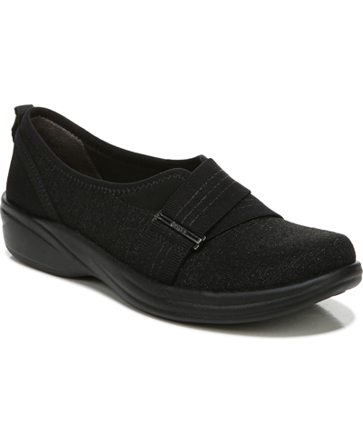 Bzees Premium Niche Iii Washable Flats In Blacknet Fabric