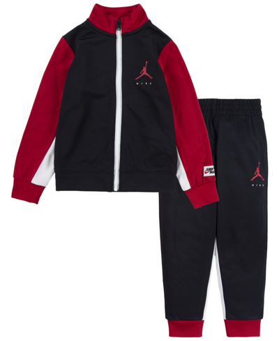 Jordan Kids' Toddler Boys Jumpman By Nike Tricot Jacket And Pants, 2 Piece Set In Black