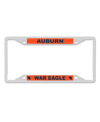 Wincraft Auburn Tigers Chrome Colored License Plate Frame In White