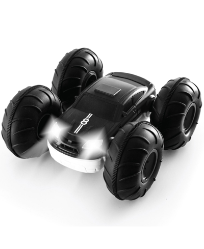 Sharper Image Toy Rc Flip Stunt Rally, Two-sided Flipping Car In Black