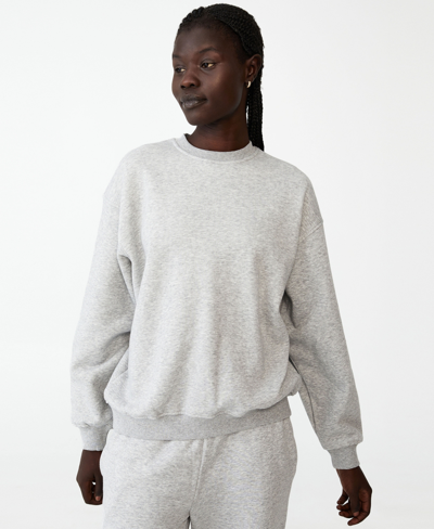 Cotton On Women's Classic Crew Sweatshirt In Gray Marle