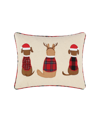 Levtex Jingle Paws Applique Decorative Pillow, 14" X 18" In Multi
