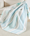LEVTEX STONE HARBOR REVERSIBLE QUILTED THROW, 50" X 60"