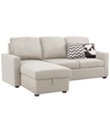 ABBYSON LIVING NEWTON 82" POLYESTER STORAGE SECTIONAL SOFA BED