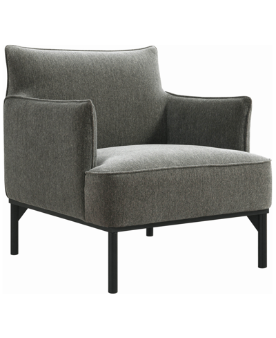Abbyson Living Gatsby 30" Fabric Accent Chair In Gray