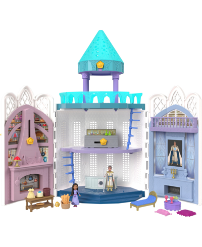 Wish Kids' Disney's  Rosas Castle Playset, Dollhouse With 2 Posable Mini Dolls, Star Figure 20 Accessories In Multi-color