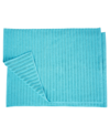 Superior Cotton Textured Stripes 2-pc. Bath Rug Set In Turquoise