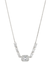 Eliot Danori Crystal Frontal Choker Necklace, 13" + 4" Extender In Silver