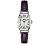 Tissot Women's Swiss Heritage Porto Purple Leather Strap Watch 22x30mm In Silver