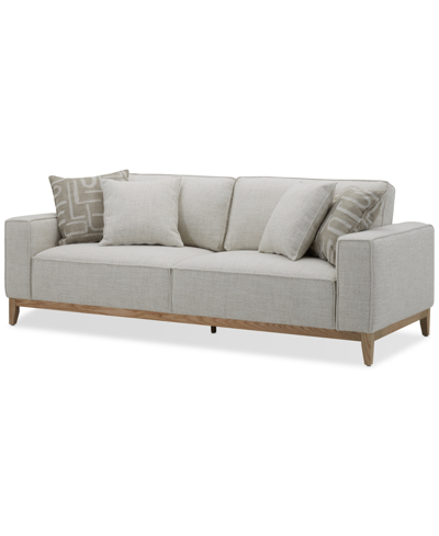 Macy's Rosecrans 92" Fabric Sofa, Created For  In Wheat