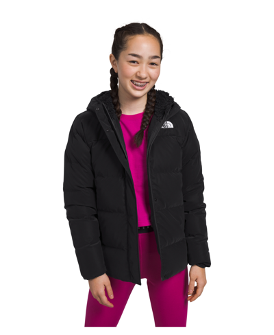 The North Face Big Girls North Down Fleece-lined Parka In Tnf Black